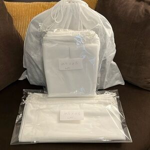 Drawstring Unbranded Dust Bag White 12pcs total